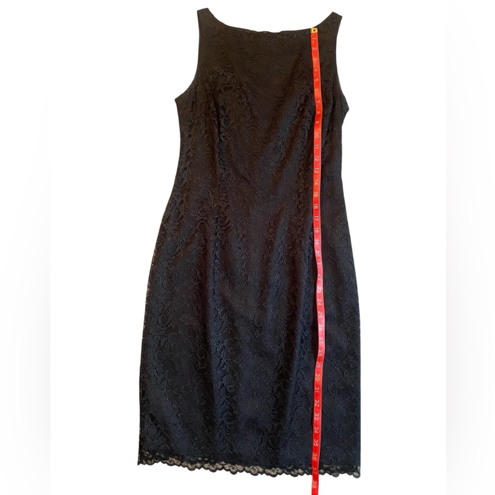 Address Maggy Elegant Black Lace Midi Dress, Size 6, Polyester, Lined - Picture 7 of 7